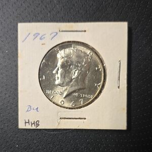 🇺🇸 1967 Kennedy Half Dollar – 40% Silver JFK Era 🇺🇸